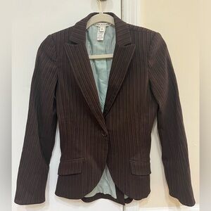 Max studio brown suit jacket women’s blazer